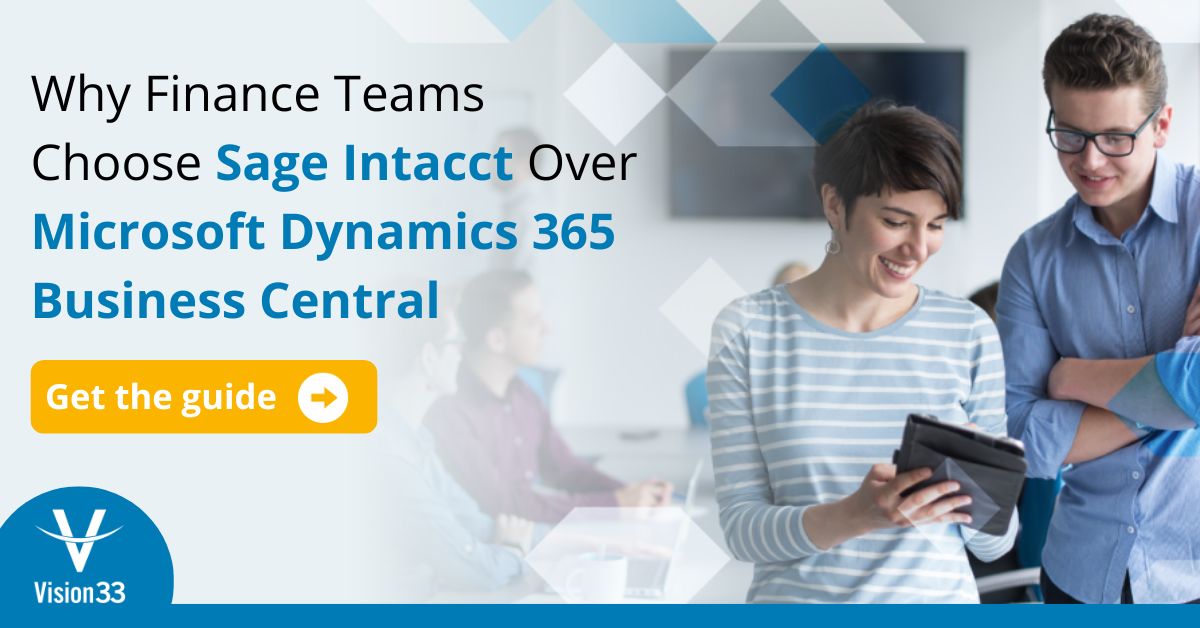Sage Intacct vs. Microsoft Dynamics 365 Business Central